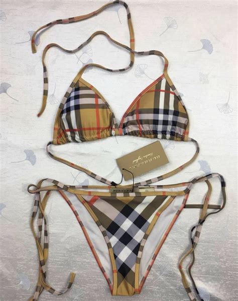 burberry bathing suit women|burberry dupe bikini.